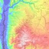 Топографічна карта إربد, висота, рельєф