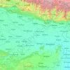 Топографічна карта Біхар, висота, рельєф