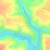Топографічна карта Просівці, висота, рельєф