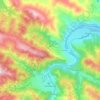Топографічна карта Білоберізка, висота, рельєф