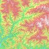 Топографічна карта བཀྲ་ཤིས་སྒང་རྫོང་ཁག་, висота, рельєф
