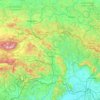 Топографічна карта Пряшівський край, висота, рельєф