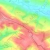 Топографічна карта Чорткове, висота, рельєф