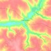 Топографічна карта Новгородка, висота, рельєф
