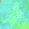 Топографічна карта Ямне, висота, рельєф