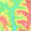 Топографічна карта Віньківці, висота, рельєф