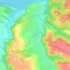 Топографічна карта Халеп’я, висота, рельєф