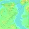 Топографічна карта Чаплино, висота, рельєф
