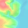 Топографічна карта Привітне, висота, рельєф