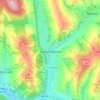 Топографічна карта Нижні Ворота, висота, рельєф
