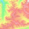 Топографічна карта Заілійський Алатау, висота, рельєф