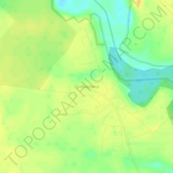 Топографічна карта Грабарівка, висота, рельєф