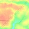 Топографічна карта Вечірчине, висота, рельєф